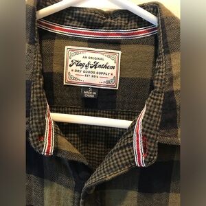 Flag & Anthem long sleeve light flannel seize small